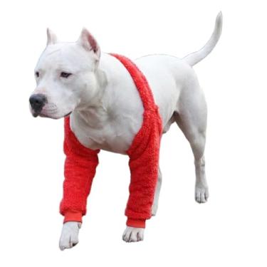 Imagem de LovinPet Polainas frontais para cães, vermelho, 3GG