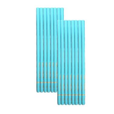 Imagem de Conjunto de lápis de carvão macio de 8 peças de materiais de arte profissional, azul turquesa, ferramentas de desenho de qualidade artística para esboços (16 macios)