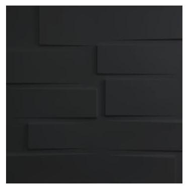 Imagem de Placa Painel Ripada 50x50cm - kit 20 peças 5m²(Dubai black)