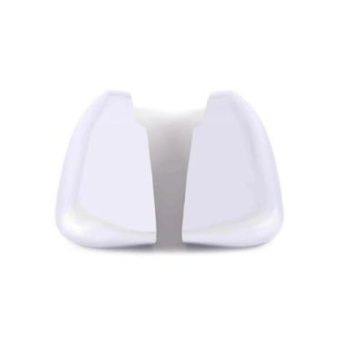 Imagem de Tampas de capa de espelho retrovisor de carro ABS peças de modificação de proteção traseira acessórios de produtos externos compatíveis com Nissan Qashqai 2024 (prata)