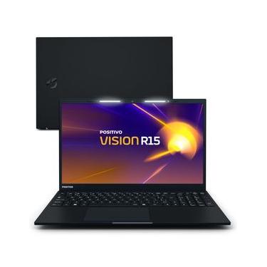 Imagem de Notebook Positivo Vision R15 AMD® Ryzen 7-5700U Linux 16GB RAM 512GB SSD 15.6” IPS Full HD Lumina Bar - Preto