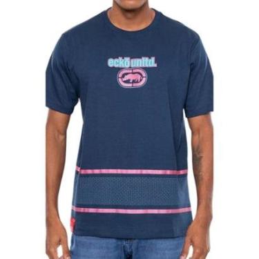 Imagem de Camiseta Ecko Oversized Azul Marinho Estampada Original-Masculino