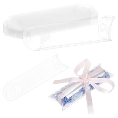 Imagem de BENECREAT 30 pacotes de caixa de lembrancinhas de plástico transparente, caixa de presente de plástico a granel para lembrancinhas de festa de casamento e pequenos presentes, 5 x 16 x 15 cm