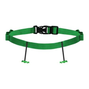Imagem de Vaveren Cinto para número de corrida de triatlo masculino e feminino, portátil, prático, acessório versátil, leve e ajustável, Verde