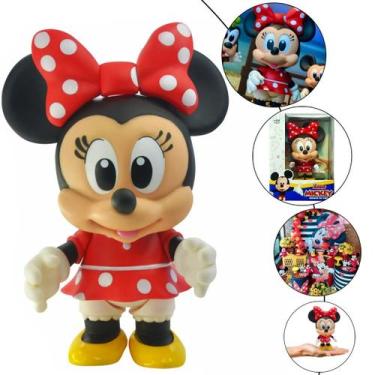 Imagem de Minnie Mouse Baby Boneco Vinil Articulado 12cm Disney Junior - Lider, 