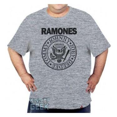 Imagem de Camiseta Ramones Plus Size Grande Banda Rock Anos80 Clássico - KING OF