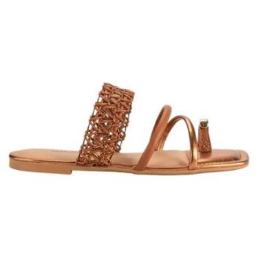 Imagem de Sandália Dakota Feminina Rasteira Tramada Conforto Estilo-Feminino