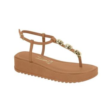 Imagem de Sandália Feminina Papete Vizzano Flatform Pedraria Plataforma Tamanho: