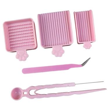 Imagem de KiBcsLic Kit de 5 peças de ferramentas para mini miçangas de fusão de 2,6 mm, incluindo bandeja para seleção de miçangas de ferro para artesanato, acessórios