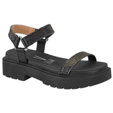 Imagem de Sandalia Papete Vizzano Brilho Strass Tratorada Feminina-Feminino