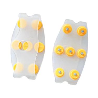 Imagem de Pegciuho Crampons, Solas para Calçados, Espigões, Tração, TPE Macio, Portáteis, Adequados para Caminhadas, Trilhas, Pesca No Gelo, Esportes de Inverno, Camping, Unhas Transparentes