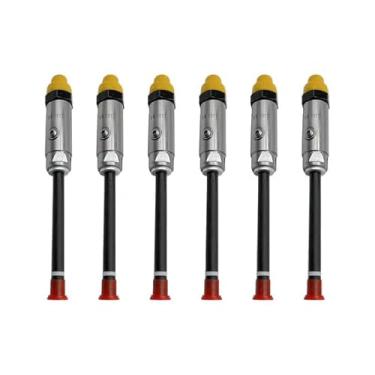 Imagem de 6 peças 4W-7017 4W7017 bocal AS-Fuel válvula injetor para Cat Caterpillar 16G 16H 245 245B 245D 3406B 3406C 3408 621F 623E 327E 627F 772B 773B 775B 875B 24C 82 Carregador de trator de caminhão