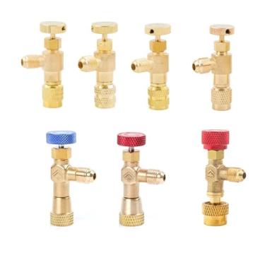 Imagem de R410a R22 Ferramenta de Refrigeração Adaptador de Válvula de Ar Condicionado Encaixe 1/10.2 cm 5/40.6 cm Válvula de Mangueira de Carregamento Macho/Fêmea (E Tipo R22)