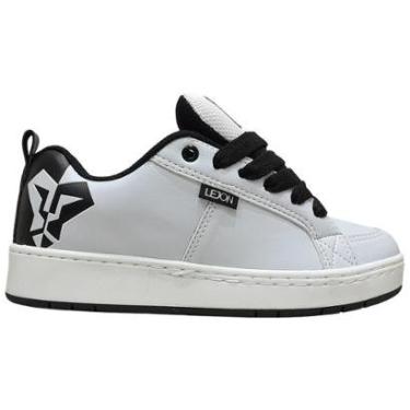 Imagem de Tênis Lejon Rebel Skate Robusto Branco Preto Leão LJSC0006-Masculino