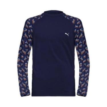 Imagem de Camiseta Puma Manga Longa Estampada Proteção Solar UV50+ Infantil-Feminino