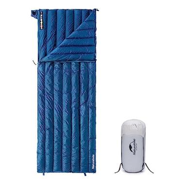 Imagem de Naturehike Saco de dormir ultraleve para adultos, saco de dormir com enchimento 650, 590 ml, para 5,6 a 11 °C, sacos de dormir compactos e leves para caminhadas, acampamento, 3 estações (azul