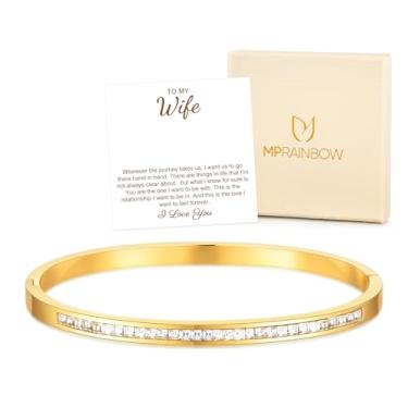 Imagem de Pulseiras femininas de ouro - Pulseira de zircônia cúbica banhada a ouro 18 K, pulseira clássica de cristal de zircônia cúbica, joia moderna, festa, Natal, aniversário, dia dos namorados, presentes