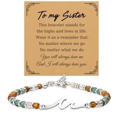 Imagem de Pulseira To My Sister, presentes de aniversário para mulheres, presentes de Natal para irmãs, presentes de irmãs, Dia dos Namorados, Dia das Mães, presentes para irmãs, alma, melhores amigas, melhores