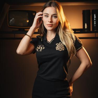 Imagem de Camisa Corinthians Polo Ouro Feminina-Feminino