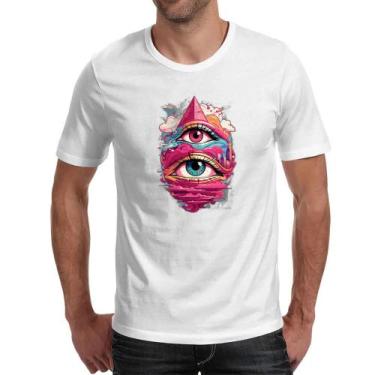 Imagem de Camiseta Unissex Olho de Horus no ceu Street Art - Alearts, M