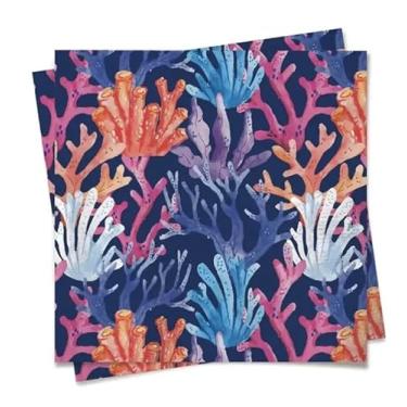 Imagem de Guardanapo de Papel Fundo do Mar 32,5 x 32,5 cm 20 Folhas Cromus – Inspire Sua Festa Loja