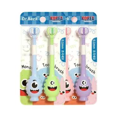 Imagem de Escova De Dentes Infantil De Desenho Animado Com Cerdas Macias De Três