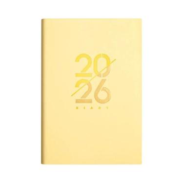 Imagem de Agenda Em Couro PU A5 Espanhol-Inglês 2026, Organizador Semanal E Mens