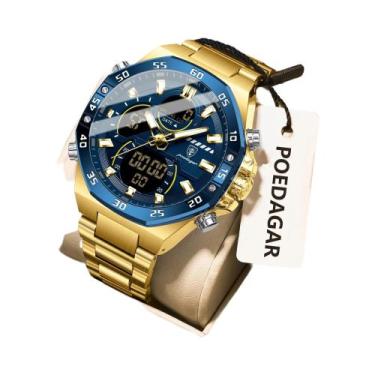 Imagem de Relógio De Pulso Masculino Militar LED Luminoso À Prova d'Água Em Aço 