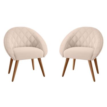 Imagem de Conjunto Poltrona Decorativa Maricá Linha Bege