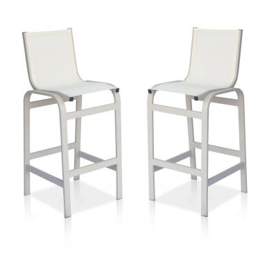 Imagem de Duas Banquetas Altas Para Balcões, Mesas Bistrôs, áreas Externas - Cinza