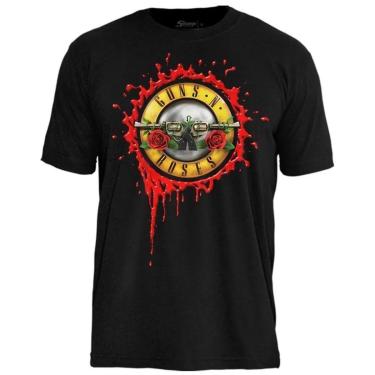 Imagem de Camiseta de Banda Guns N Roses em Algodão Oficial-Unissex