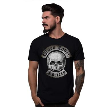 Imagem de Camiseta Preta Banda Black Label Society Logo Clássico Zakk Wylde Bomb