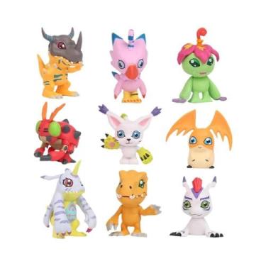 Imagem de Conjunto De Figuras Do Anime Digimon Adventure 9 Peças, Estátuas De PV
