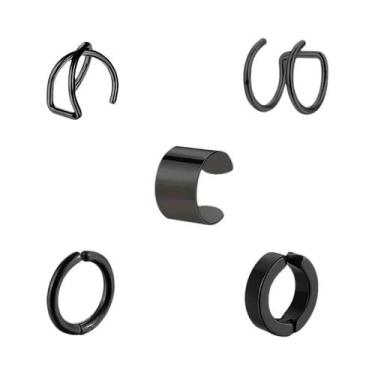 Imagem de Brincos De Clipe Femininos Em Aço Inoxidável Sem Furo, Criativos E Sim