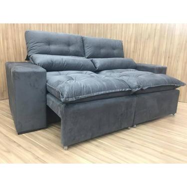 Imagem de Sofá Retrátil Reclinável 2,00 m Cinza 202 Nivea