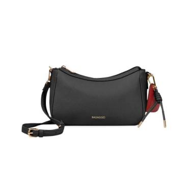 Imagem de Bolsa Transversal Feminina BG Amour Preta - Bagaggio, U, Preto