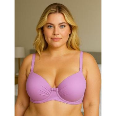 Imagem de Sutiã Plus Size Soutien Reforçado Bojão Cruzado Alça Larga - c7 ALICE,