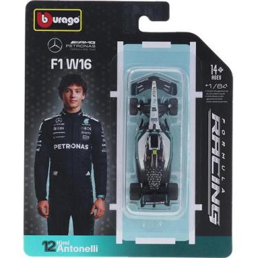 Imagem de Miniatura - 1:64 - F1 Mercedes AMG W16 Kimi Antonelli 2025 - Bburago 5