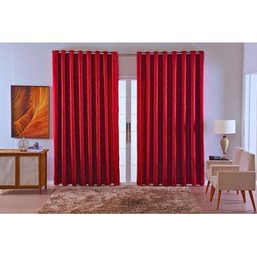 Imagem de cortina sala quarto decoraçao jacquard tecido luxo 4,00x2,80 cor:avela