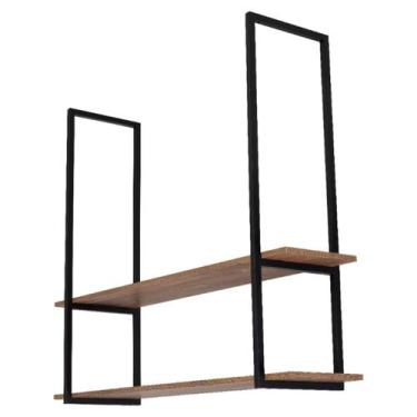 Imagem de Prateleira Industrial Dupla De Teto Para Cozinha 80cm PM SF - ShopFort