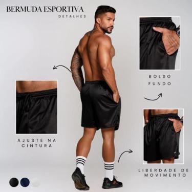 Imagem de Kit 10 Shorts Masculino Praia C Lycra Tactel Academia Bermuda - SUBMIS