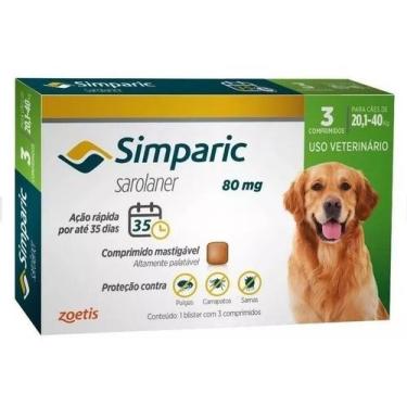 Imagem de Simparic  80MG 3 Comp 20,1-40K