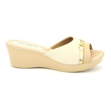 Imagem de Tamanco Piccadilly Original Salto Anabela Fivela Feminino 42, 36, Off,