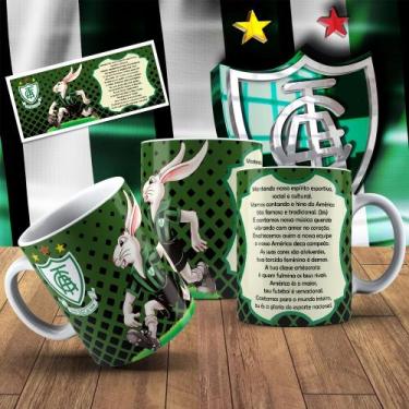 Imagem de Caneca Personalizada do AMÉRICA MG 325ml  Presente Torcedor de Futebol