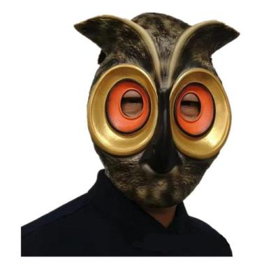 Imagem de Máscara de Halloween Owl Dusty Cosplay, capacete de látex para adultos