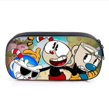 Imagem de Bolsa de lápis Cupheads Big Capacity Oxford Waterproof 21,5 x 10 x 5,5