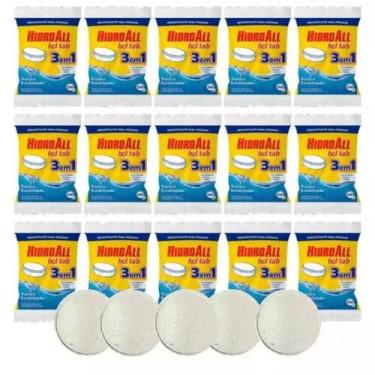 Imagem de Cloro Pastilha Multiplação 3 Em 1 Hidroall 15 Unidades 200g