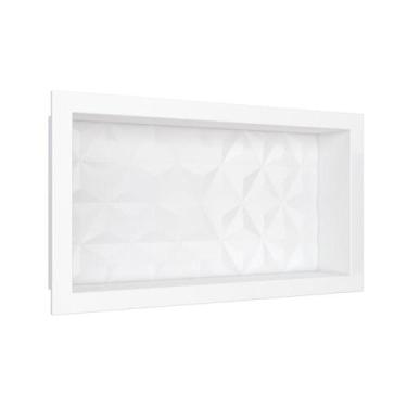 Imagem de Nicho para Banheiro em Mármore Sintético Cozimax Texturizado 60 x 30cm