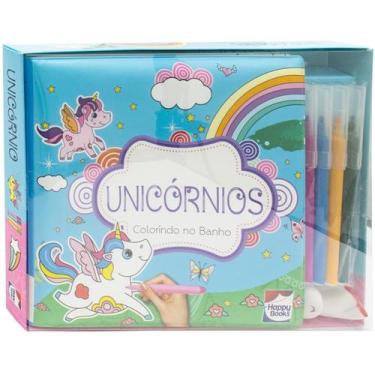 Imagem de Livrinho - Colorindo No Banho Unicornio HAPPY BOOKS EDITORA