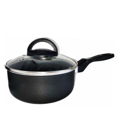 Imagem de Caçarola Panela 16 Cm Marcolar Antiaderente - Gal Alumínios, Preto